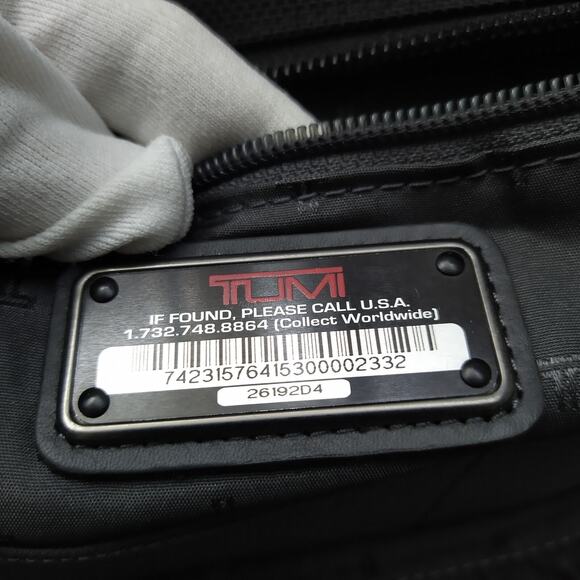 Tumi FXT Ballistic Black Nylon Pushlock Briefcase Messenger Laptop Bag - Picture 12 of 16